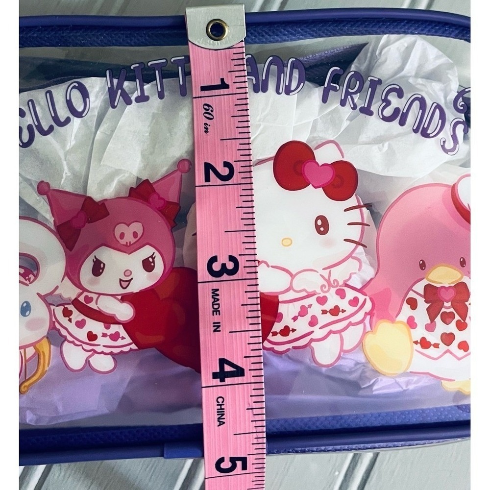 Hello Kitty & Friends Folders Clear Zip Pouches Bundle Pink Purple Kawaii New - Picture 14 of 15